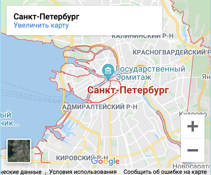 Гугл карта санкт Петербурга